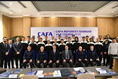 Туркменские арбитры приняли участие в судейском семинаре CAFA