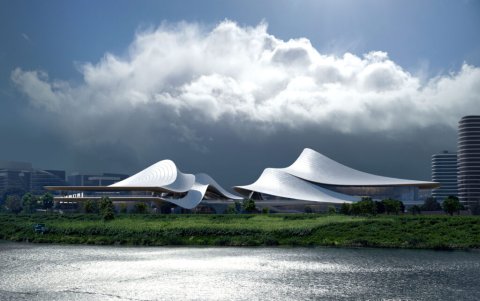 Культурный центр в Шаосине: проект от Zaha Hadid Architects объединит искусство и традиции