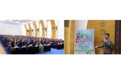 В Центральном здании нефтегазового комплекса Туркменистана отметили 8 марта