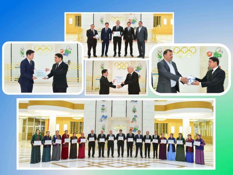 В Туркменистане вручены сертификаты участникам спортивных программ