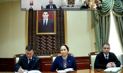 Туркменский и Астраханский медицинские университеты провели онлайн-встречу