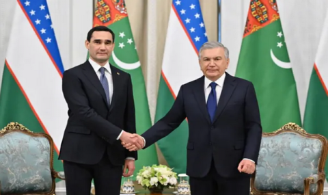 Встреча президентов Туркменистана и Узбекистана в Самарканде