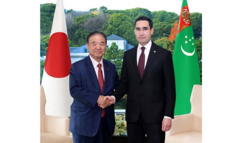 Сердар Бердымухамедов встретился с председателем Японо-туркменской группы дружбы