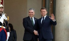 Встреча Гурбангулы Бердымухамедова с Президентом Франции
