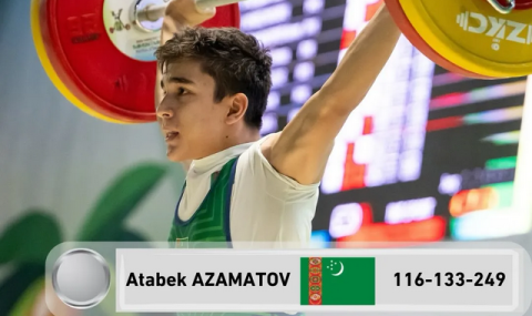 Туркменский тяжелоатлет завоевал серебро юношеского чемпионата мира
