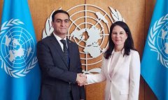 Постпред Туркменистана при ООН встретился с Председателем 80-й сессии ГА ООН