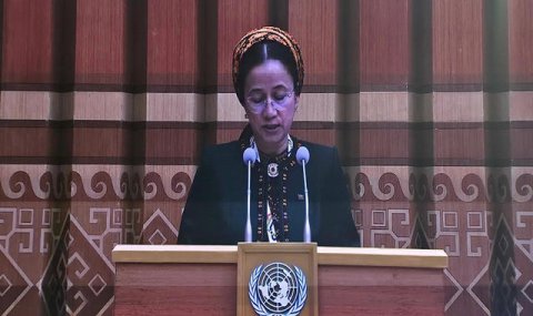 Вице-премьер Байрамгуль Ораздурдыева выступила на Форуме гражданского общества в Авазе