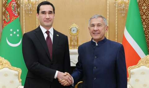 Встреча Президента Туркменистана с главой Республики Татарстан